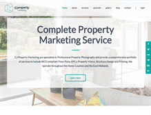 Tablet Screenshot of cjpropertymarketing.com